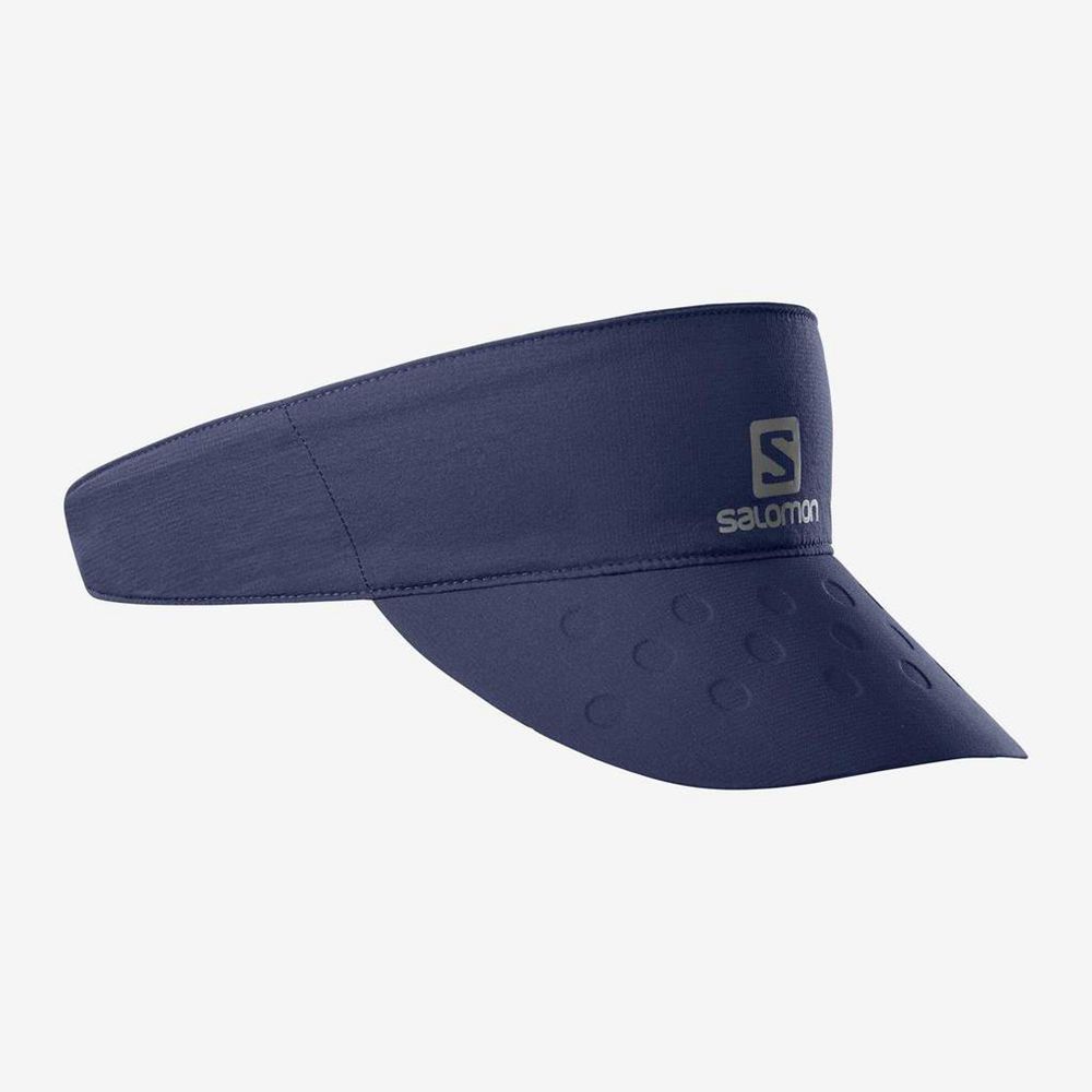 Visera Salomon Mujer Azul Marino - Salomon Argentina SENSE VISOR,720946-UPZ